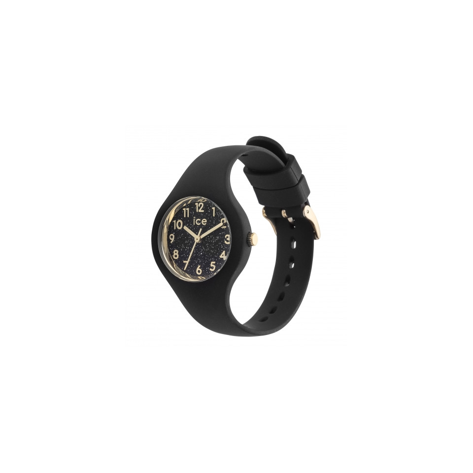 Montre publicitaire Ice-Watch ICE glitter-Black Rose-Gold-Petite