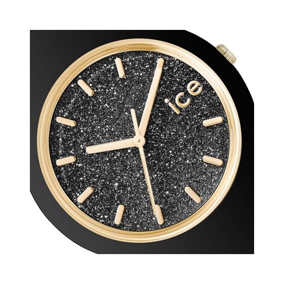 Montre publicitaire Ice-Watch ICE glitter-Black Rose-Gold-Petite