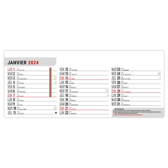 Calendrier personnalisable fabriqué en France 1 Vue Reine