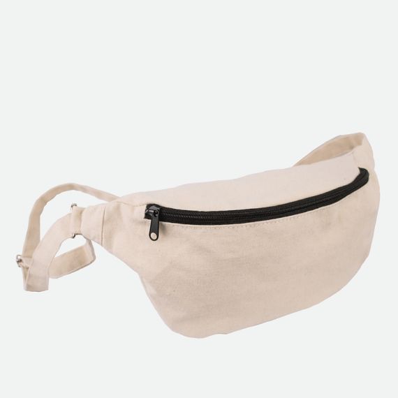 Sac banane en coton naturel230 gr personnalisé fabriqué en Europe Oeko-Tex