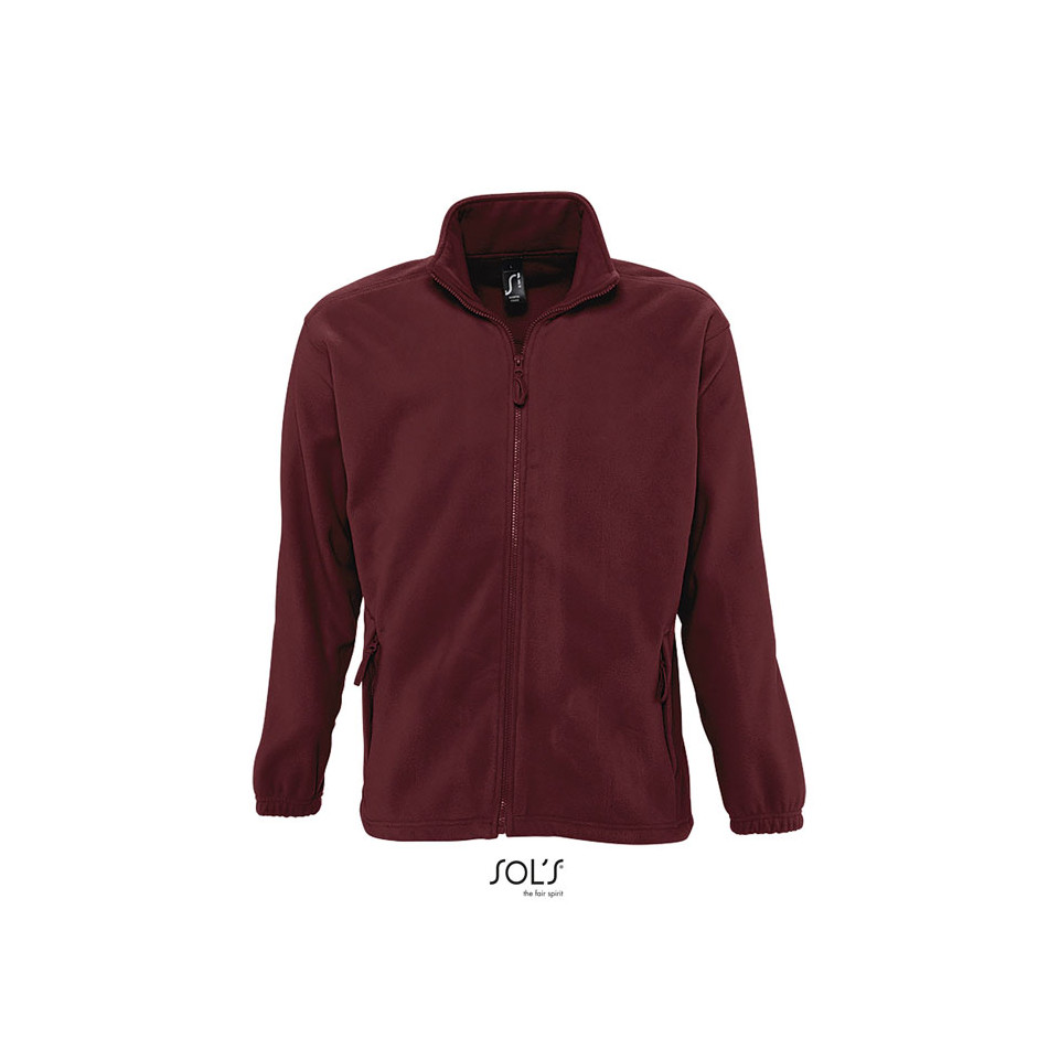 Veste personnalisable polaire Homme fermeture éclair SOL’S 300g/m²