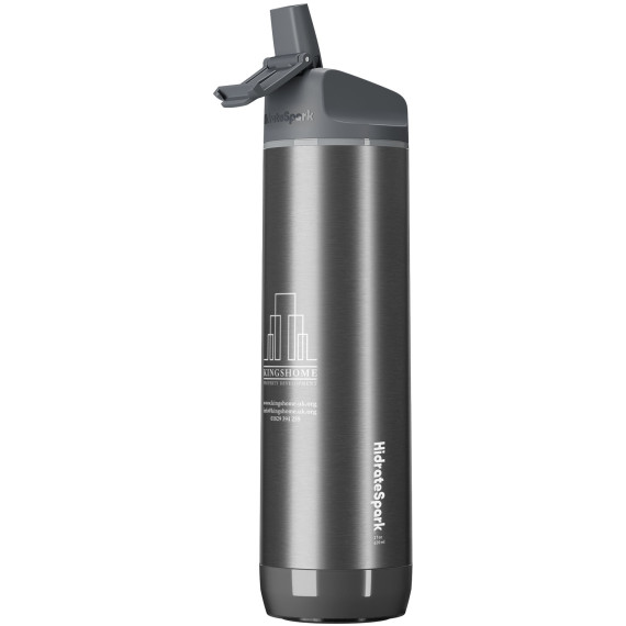 Bouteille publicitaire d'eau intelligente HidrateSpark® PRO en acier inoxydable et isolation par le vide de 600 ml