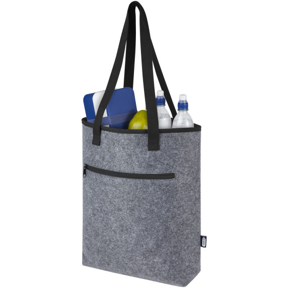 Sac shopping publicitaire isotherme Felta GRS en feutrine recyclée de 12 L