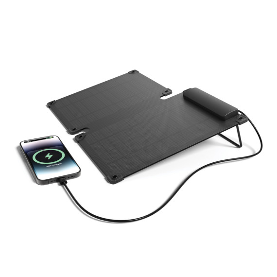 Panneau publicitaire solaire portable en plastique recyclé 10W Solarpulse