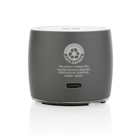 Enceinte publicitaire 3W aluminium recyclé RCS Swiss peak