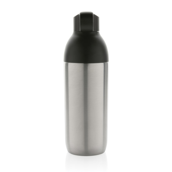 Bouteille publicitaire iso 540ml en acier inoxydable recyclé Flow RCS