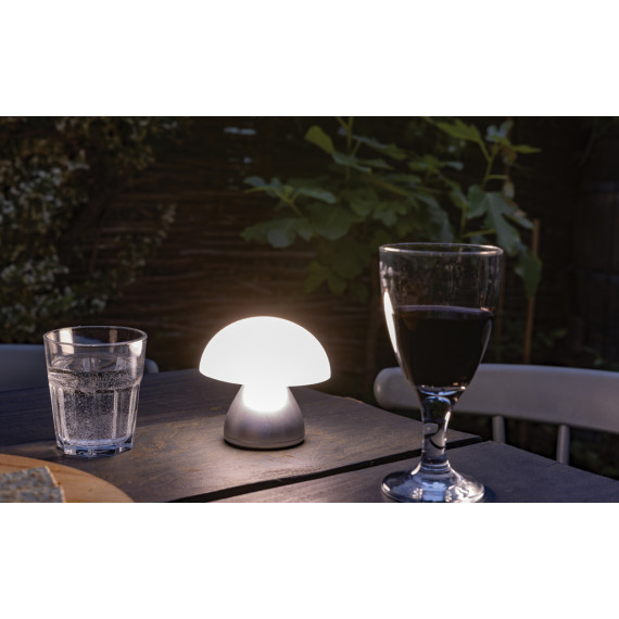 Lampe publicitaire de table rechargeable par USB en plastique RCS Luming