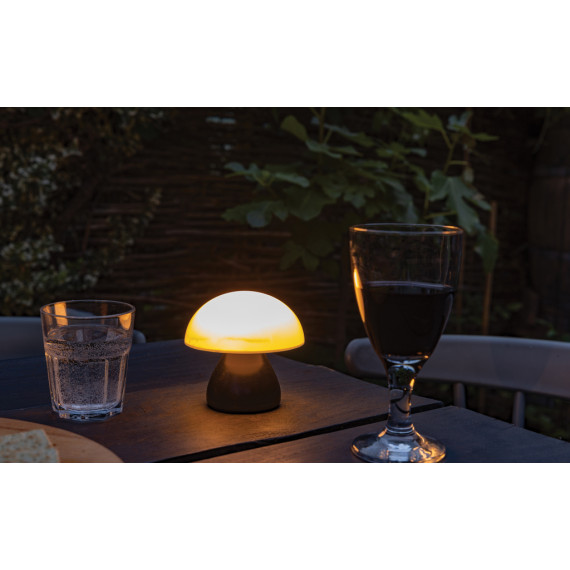 Lampe publicitaire de table rechargeable par USB en plastique RCS Luming