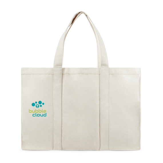 Grand tote bag publicitaire en toile recyclée AWARE™ Hilo VINGA