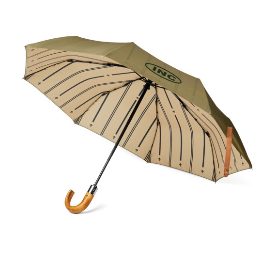 Parapluie publicitaire 21" automatique en rPET 190T AWARE™ VINGA