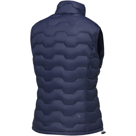 Bodywarmer publicitaire duvet isotherme Epidote recyclé certifié GRS pour femme