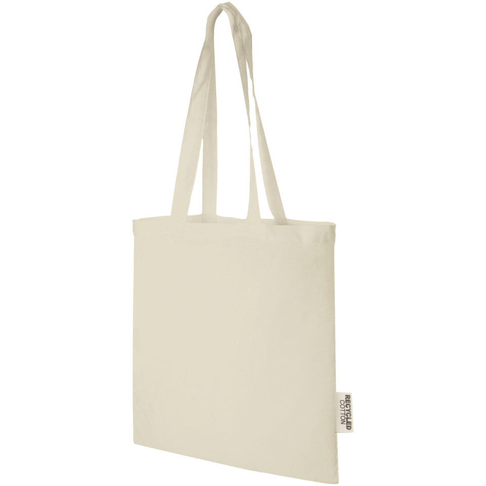 Sac publicitaire shopping Madras en coton certifié GRS de 140 g/m2 de 7 L