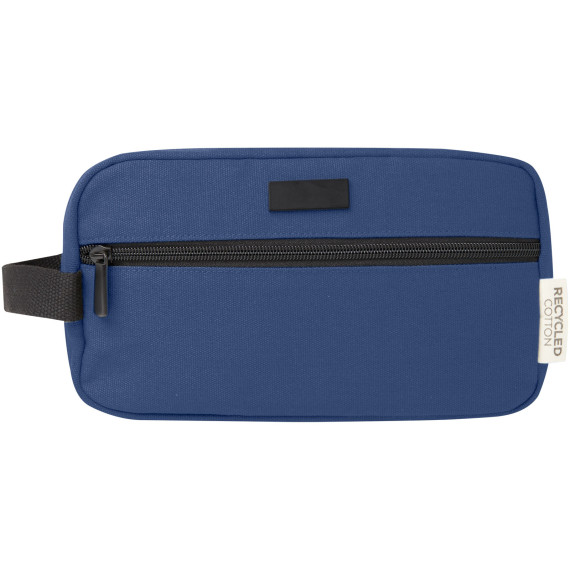 Pochette publicitaire pour accessoires de voyage Joey de 3,5 L en toile recyclée certifiée GRS