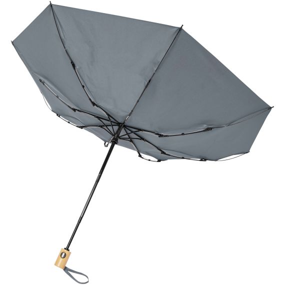 Parapluie en PET recyclé pliable 21" à ouverture/fermeture automatique Bo publicitaire