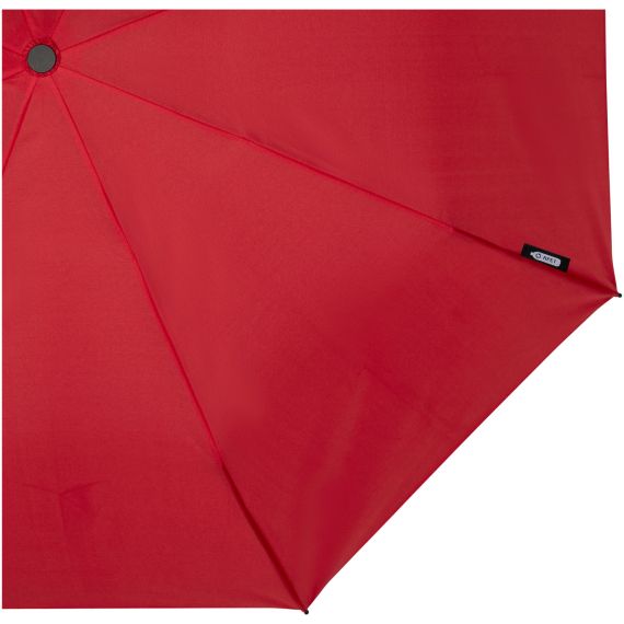 Parapluie publicitaire 21" pliable windproof en PET recyclé Birgit