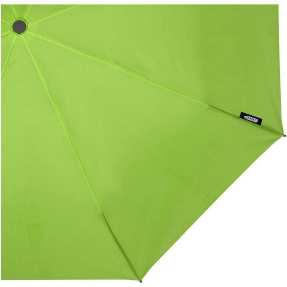 Parapluie publicitaire 21" pliable windproof en PET recyclé Birgit