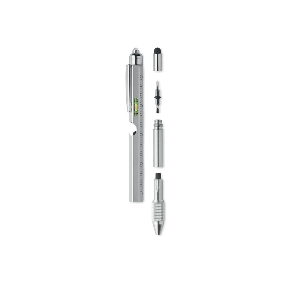 Stylo multifonctions personnalisé en acier inoxydable