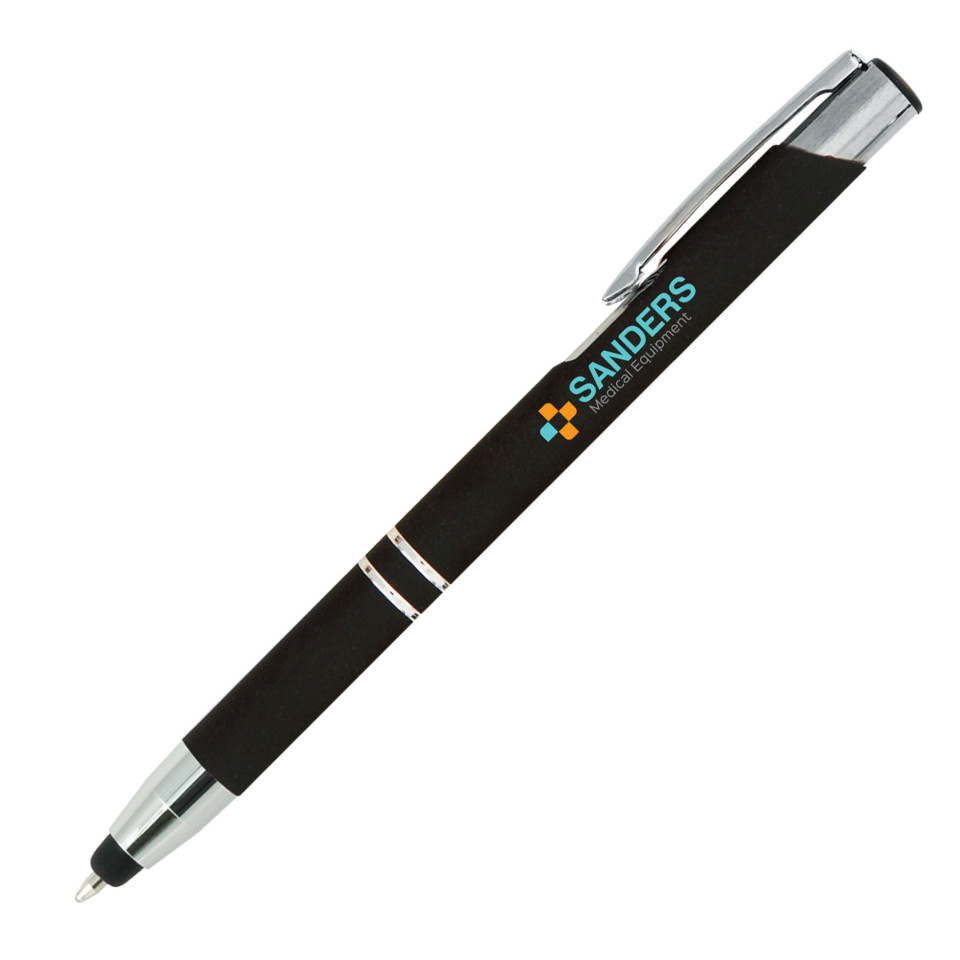 Stylo stylet personnalisable quadrichromie express Goldstar® Crosby soft touch