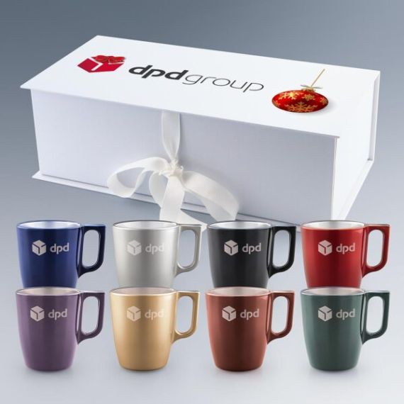 Coffret cadeau personnalisable de 2 mugs Luminarc fabriqué en France 25cl