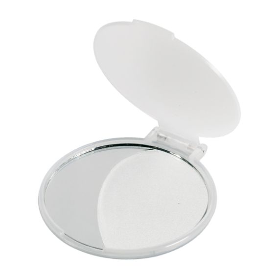 Miroir de poche personnalisé express rond extra plat