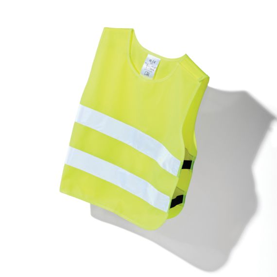 Gilet haute visibilité personnalisé de signalisation en rPET GRS enfant