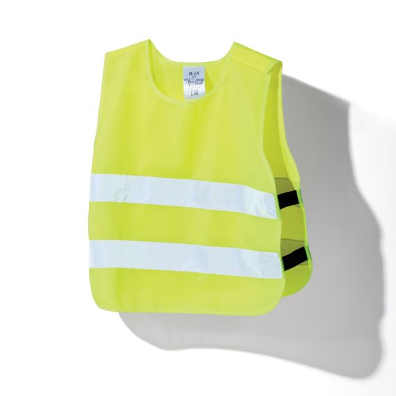 Gilet haute visibilité personnalisé de signalisation en rPET GRS enfant