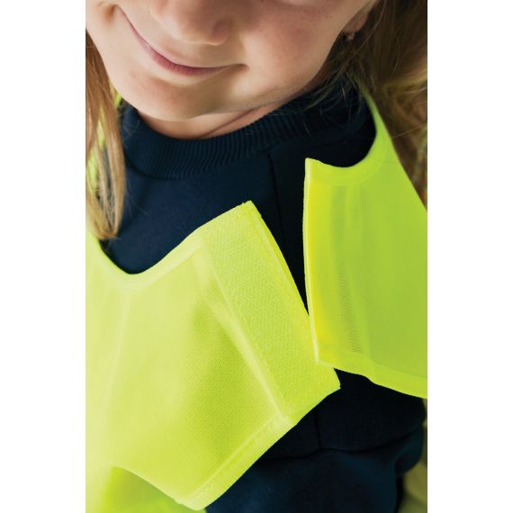 Gilet haute visibilité personnalisé de signalisation en rPET GRS enfant