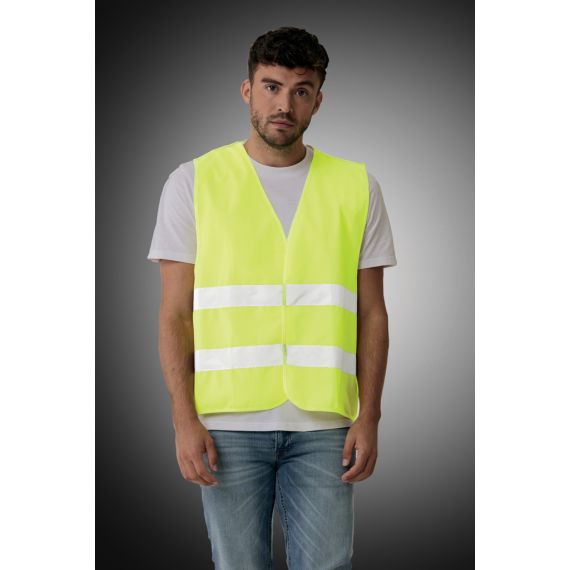 Gilet haute visibilité personnalisé de signalisation en rPET GRS