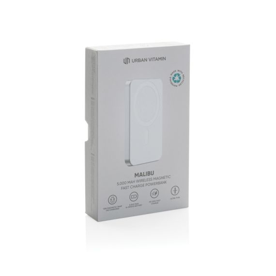 Powerbank personnalisé 5000mAh en plastique/alu RCS Urban Vitamin Malibu