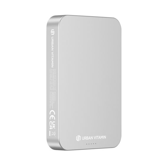 Powerbank personnalisé RCS plastique recyclé/aluminium 10 000 mAh Compton