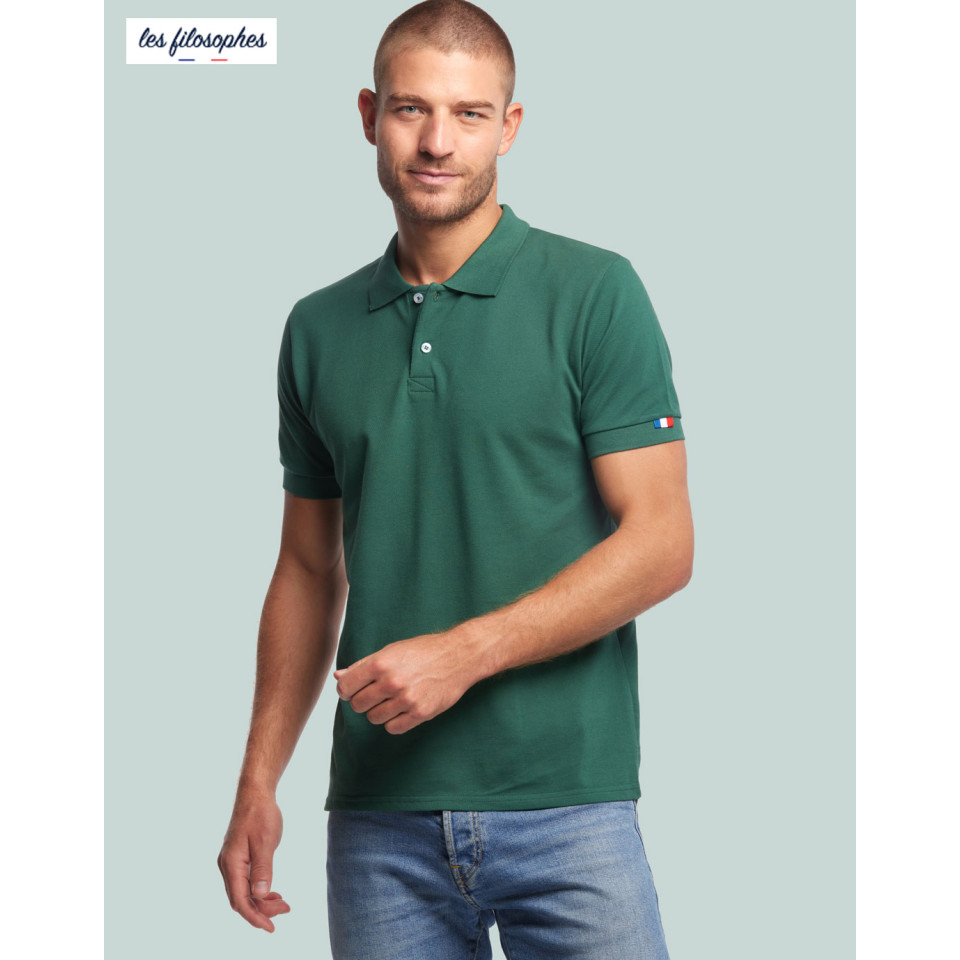 Polo homme manche courte personnalisé fabriqué en France Sartre