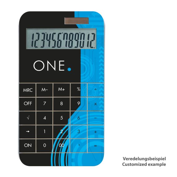 Calculatrice publicitaire personnalisée en quadrichromie Spectaculator White