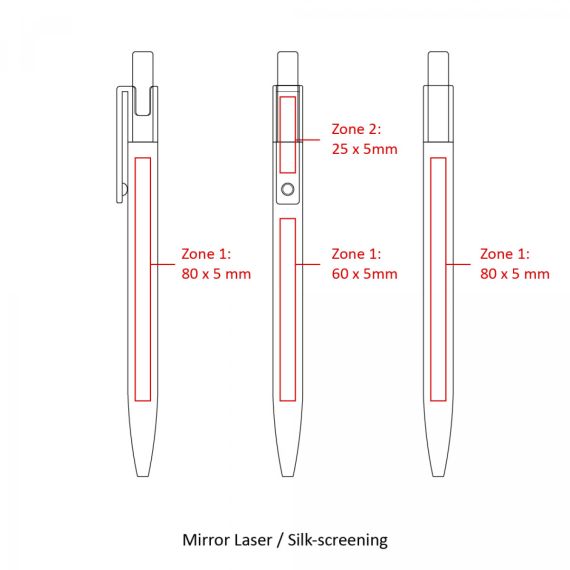 Stylo bille personnalisé en aluminium recyclé et bambou