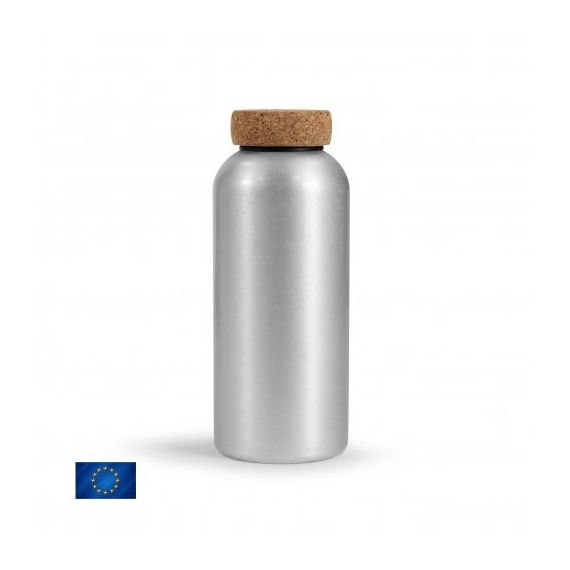 Bouteille personnalisée en Aluminium 600 ml fabriqué en Europe bouchon en liège