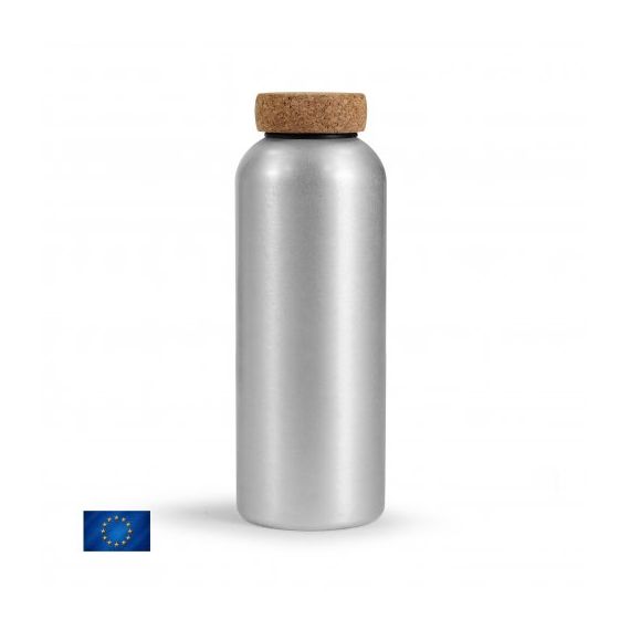 Bouteille personnalisée en Aluminium 750 ml fabriqué en Europe bouchon en liège