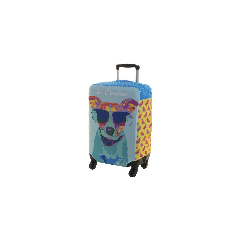 Couvre valise en polyester personnalisable sur mesure fabriqué en Europe