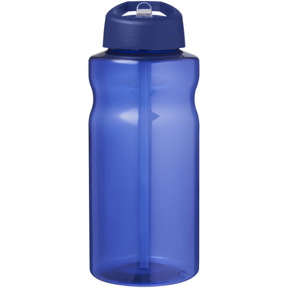 Bouteille publicitaire de sport H2O Active® Eco Big Base de 1 litre avec couvercle à bec verseur fabriqué en Europe