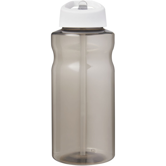 Bouteille publicitaire de sport H2O Active® Eco Big Base de 1 litre avec couvercle à bec verseur fabriqué en Europe