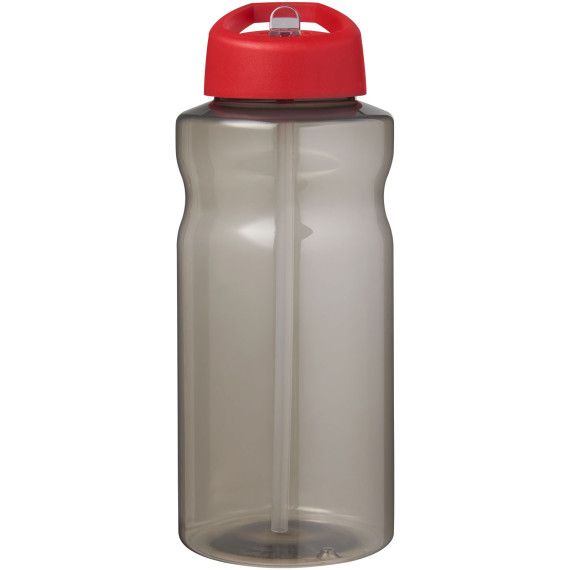 Bouteille publicitaire de sport H2O Active® Eco Big Base de 1 litre avec couvercle à bec verseur fabriqué en Europe