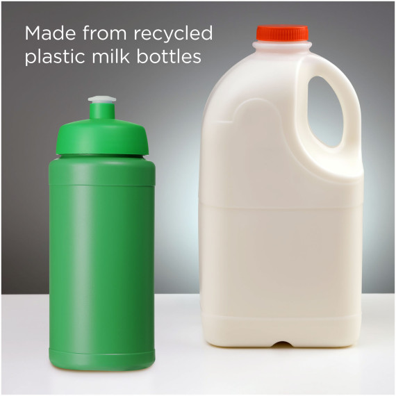 Gourde publicitaire de sport recyclée Baseline de 500 ml fabriqué en Europe