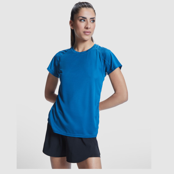 T-shirt publicitaire de sport Bahrain à manches courtes pour femme