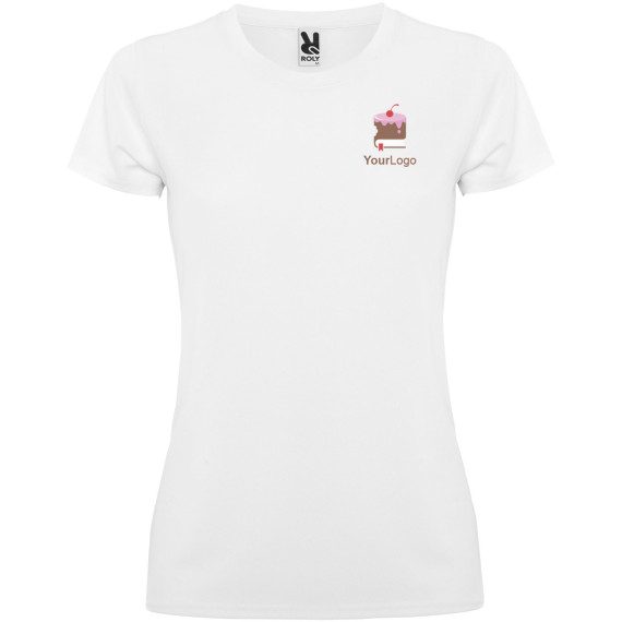 T-shirt publicitaire sport Montecarlo à manches courtes pour femme