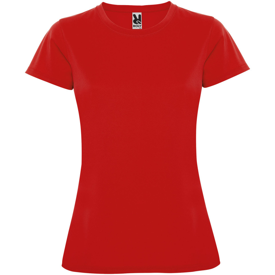 T-shirt publicitaire sport Montecarlo à manches courtes pour femme