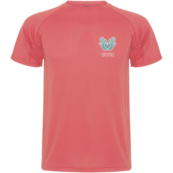 T-shirt publicitaire sport Montecarlo maille piquée à manches courtes pour homme