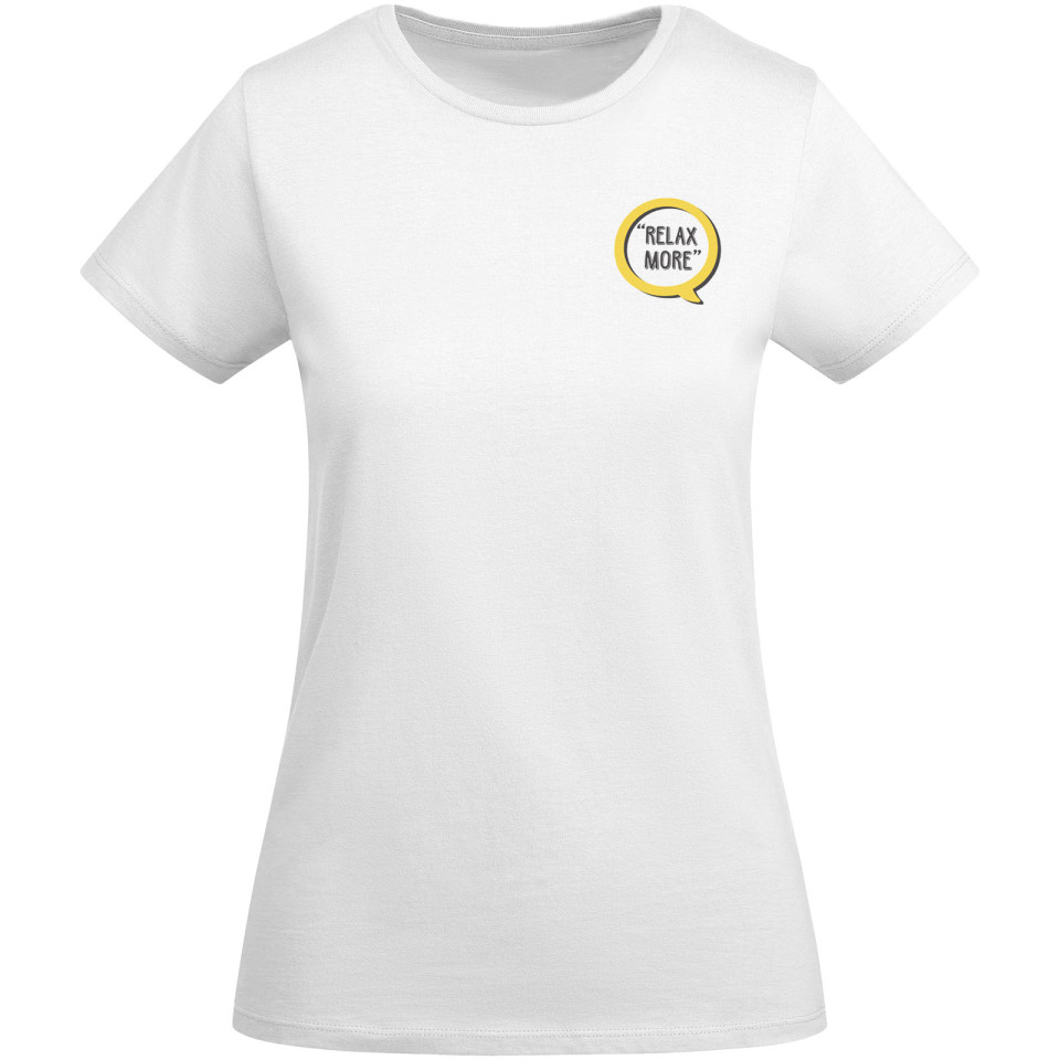 T-shirt publicitaire Breda à manches courtes pour femme