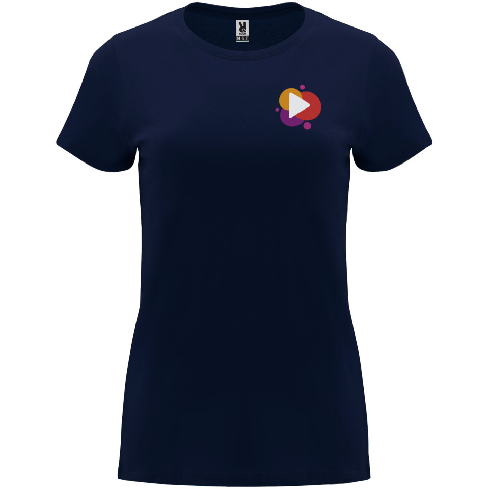 T-shirt publicitaire Capri à manches courtes pour femme