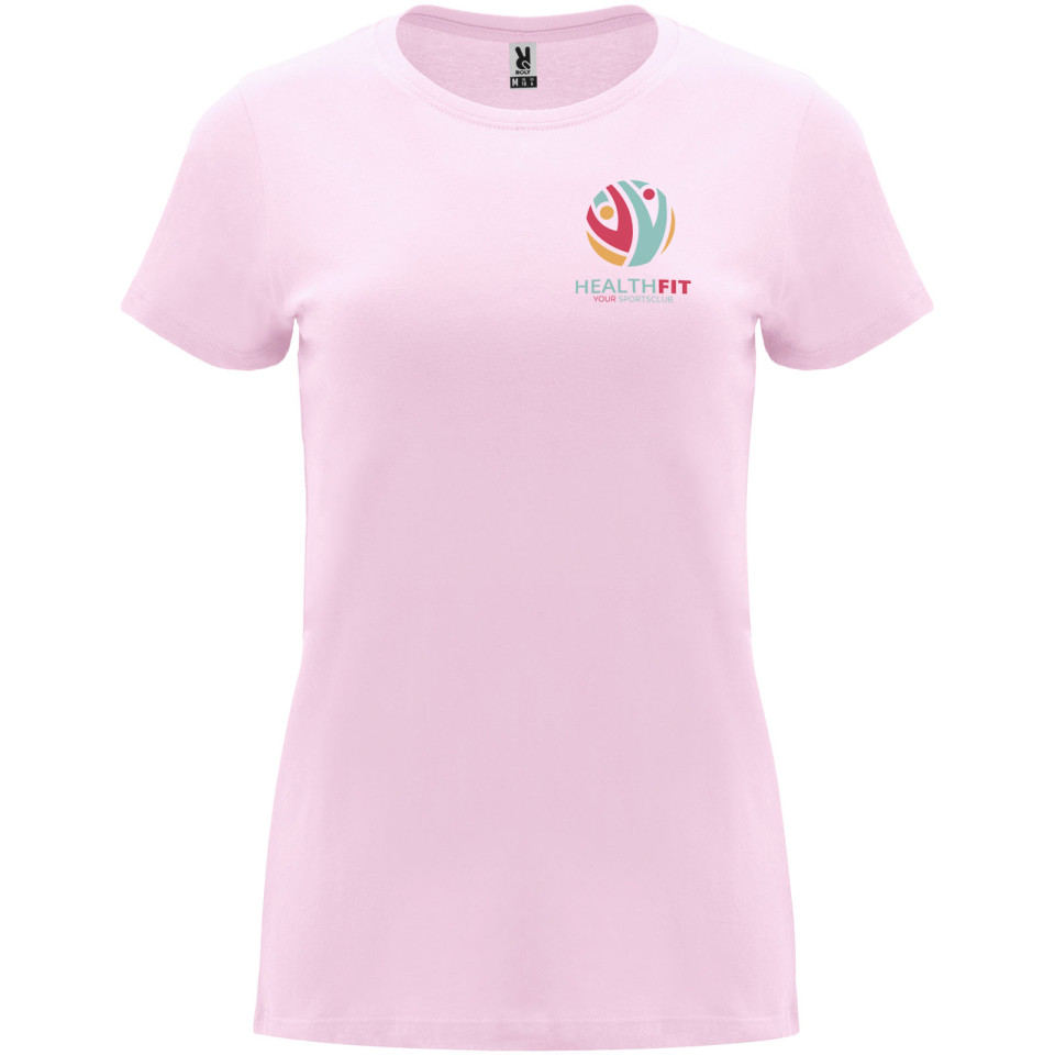 T-shirt publicitaire Capri à manches courtes pour femme