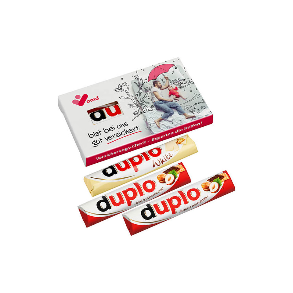 Pack de 3 barres chocolatées DUPLO personnalisées