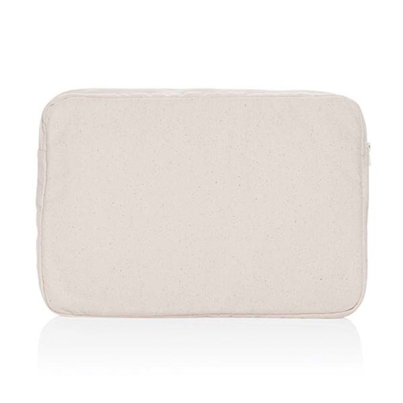 Pochette publicitaire ordinateur 15,6'' en coton recyclé AWARE™ Laluka