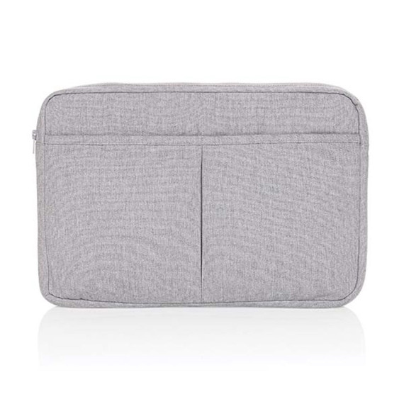 Pochette publicitaire ordinateur 15,6'' en coton recyclé AWARE™ Laluka